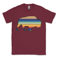 Burgundy Aztec Bison Silhouette Classic Tee - Bettercallsaul