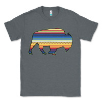 Charcoal Heather Aztec Bison Silhouette Classic Tee - Bettercallsaul