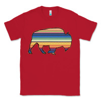 Red Aztec Bison Silhouette Classic Tee - Bettercallsaul