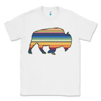 White Aztec Bison Silhouette Classic Tee - Bettercallsaul
