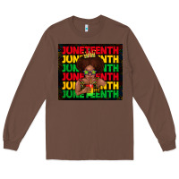 Chestnut juneteenth cute kid Long Sleeve Tee - TumblerDesignByShophia