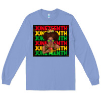 Colony Blue juneteenth cute kid Long Sleeve Tee - TumblerDesignByShophia