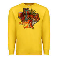 Lemon happy fall texas Premium Sweatshirt - CowhideDigitalArt
