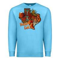 Ocean Blue happy fall texas Premium Sweatshirt - CowhideDigitalArt