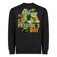 Black My first St. Patrick's Day Heavyweight Sweatshirt - CowGirlArtShop