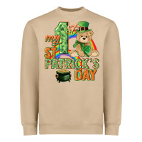 Mushroom My first St. Patrick's Day Heavyweight Sweatshirt - CowGirlArtShop