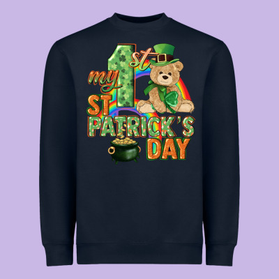 My First St. Patrick's Day Heavyweight Sweatshirt Designed By Cowgirlartshop