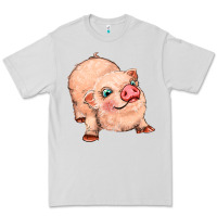 Dove Grey pig Premium Tee - MaliasSmallBusiness