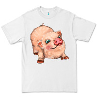White pig Premium Tee - MaliasSmallBusiness