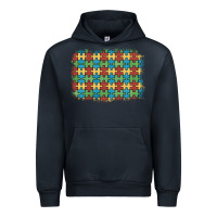 Navy autism awareness background Urban Hoodie - Artiststas