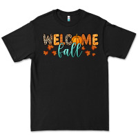 Black Welcome Fall Premium Tee - RanaPortraitStore