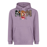 Lavender mom cow Heavyweight Hoodie - CowhideDigitalArt