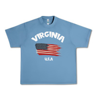 Pebble Blue VIRGINIA U.S.A Urban Heavy Tee - Bettercallsaul