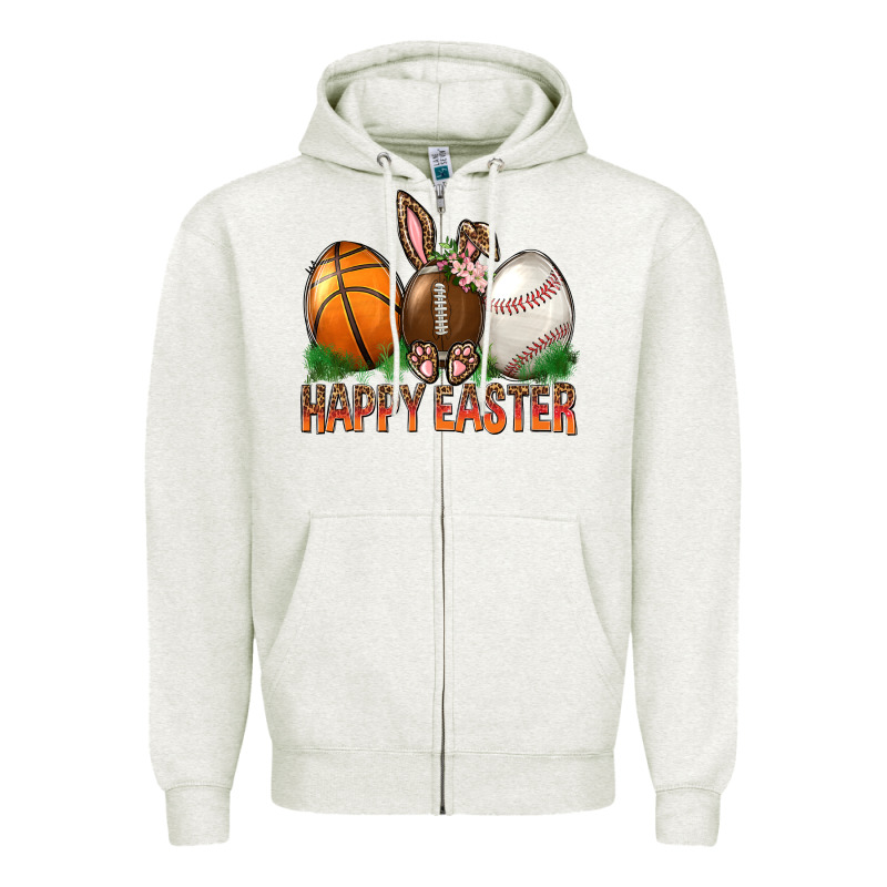 Happy Easter Sports Zipper Hoodie by BundleAndBundleShop | Teevron
