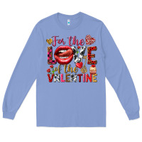 Colony Blue For the love of the Valentine Long Sleeve Tee - HowdyJamesFarm