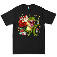 Black Christmas dinosaur Premium Tee - MaliasSmallBusiness
