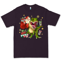 Plum Christmas dinosaur Premium Tee - MaliasSmallBusiness
