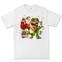 White Christmas dinosaur Premium Tee - MaliasSmallBusiness