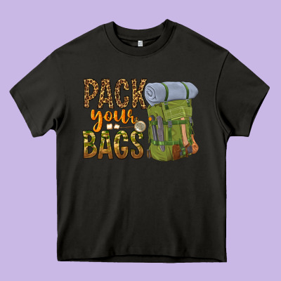 Pack Your Bags Heavy Core Tee Designed By Nancycooperartshop