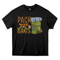 Black pack your bags Heavy Core Tee - NancyCooperArtShop