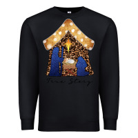 Black True Story Black Premium Sweatshirt - CowhideDigitalArt