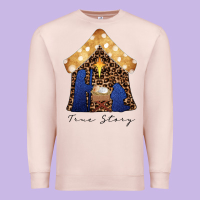 True Story Black Premium Sweatshirt Designed By Cowhidedigitalart