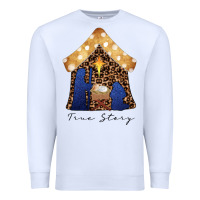 White True Story Black Premium Sweatshirt - CowhideDigitalArt