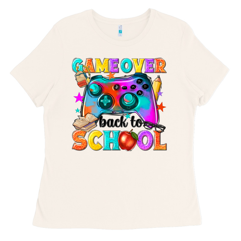 Game Over Back To School Ladies Tee by NancyCooperArtShop | Teevron