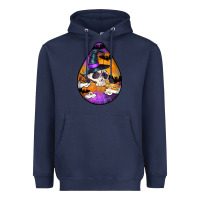 Navy Hallowen Teardrop Heavyweight Hoodie - LillyAllenDesigns