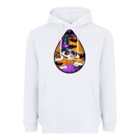 White Hallowen Teardrop Heavyweight Hoodie - LillyAllenDesigns