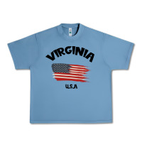 Pebble Blue VIRGINIA U.S.A Urban Heavy Tee - Bettercallsaul