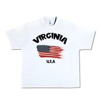 White VIRGINIA U.S.A Urban Heavy Tee - Bettercallsaul