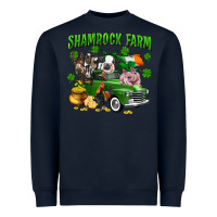 Navy Shamrock farm Heavyweight Sweatshirt - CowGirlArtShop