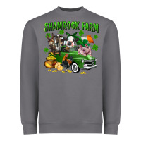 Storm Shamrock farm Heavyweight Sweatshirt - CowGirlArtShop
