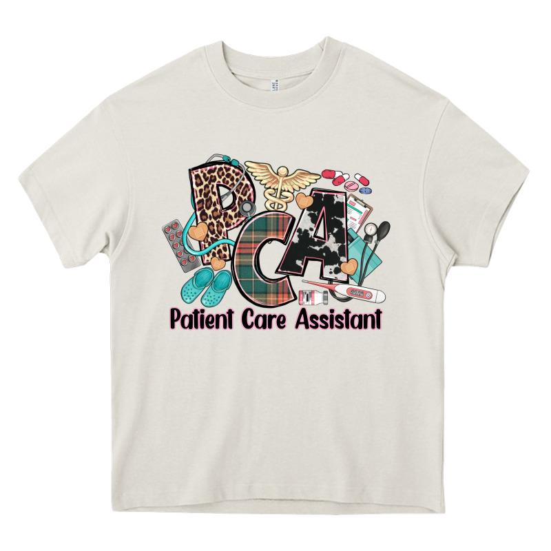 Pca Patient Care Assistant Western Heavy Core Tee by NancyCooperArtShop | Teevron