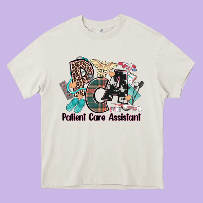 Pca Patient Care Assistant Western Heavy Core Tee Designed By Nancycooperartshop