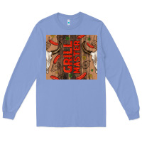 Colony Blue grill master with bull skull Long Sleeve Tee - TumblerDesignByShophia