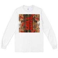 White grill master with bull skull Long Sleeve Tee - TumblerDesignByShophia