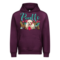 Mauve Wine poodle mom Urban Hoodie - Artiststas