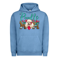 Pigment Pebble Blue poodle mom Urban Hoodie - Artiststas
