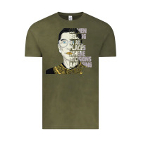 Vintage Olive RBG Ruth Bader Ginsburg Women Belong In All Places Vintage Tee - Bettercallsaul