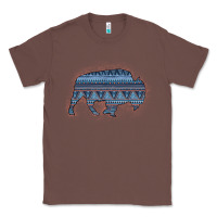Chestnut Bison Silhouette Blue Aztec Classic Tee - Bettercallsaul