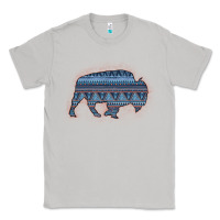 Moon Dust Bison Silhouette Blue Aztec Classic Tee - Bettercallsaul