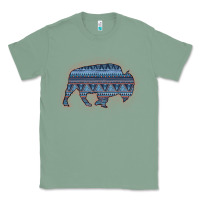 Sage Bison Silhouette Blue Aztec Classic Tee - Bettercallsaul