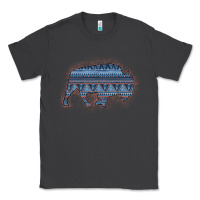 Smoke Bison Silhouette Blue Aztec Classic Tee - Bettercallsaul