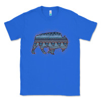 True Royal Bison Silhouette Blue Aztec Classic Tee - Bettercallsaul