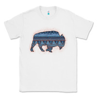 White Bison Silhouette Blue Aztec Classic Tee - Bettercallsaul