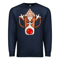 Navy Coffee  Animal Premium Sweatshirt - CowhideDigitalArt