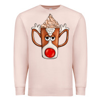 Pale Pink Coffee  Animal Premium Sweatshirt - CowhideDigitalArt