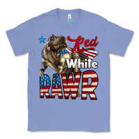 Colony Blue Red White Rawr Dinosaur T-Rex Classic Tee - LillyAllenDesigns